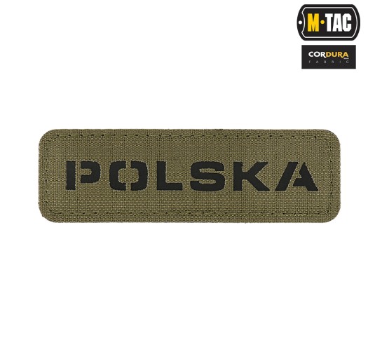 M-Tac naszywka Polska 25х80 Laser Cut Ranger Green/Black 