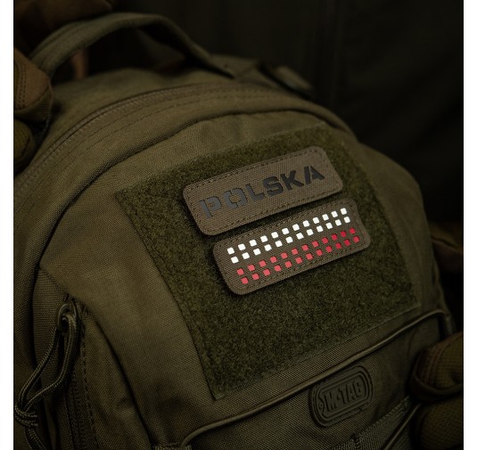 M-Tac naszywka Polska 25х80 Laser Cut Ranger Green/Black 