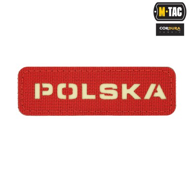 M-Tac naszywka Polska 25х80 Laser Cut Red/Lum 