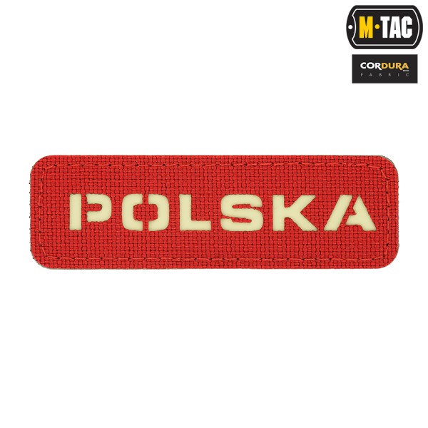 M-Tac naszywka Polska 25х80 Laser Cut Red/Lum 