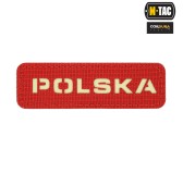 M-Tac naszywka Polska 25х80 Laser Cut Red/Lum 