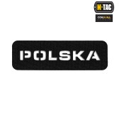 M-Tac naszywka Polska (przechodzi na wylot) 25х80 Laser Cut Black 