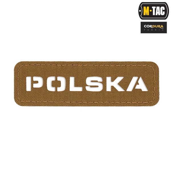 M-Tac naszywka Polska (przechodzi na wylot) 25х80 Laser Cut Coyote 