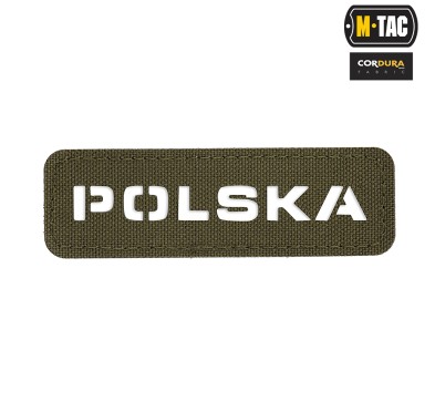 M-Tac naszywka Polska (przechodzi na wylot) 25х80 Laser Cut Ranger Green 