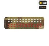 M-Tac naszywka flaga 25х80 (miniaturowe kwadraty) Laser Cut Multicam/White/Red 