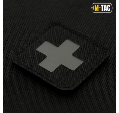 M-Tac naszywka Medic Cross Laser Cut Black/Grey 