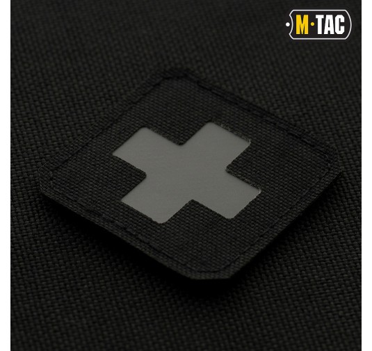 M-Tac naszywka Medic Cross Laser Cut Black/Grey 