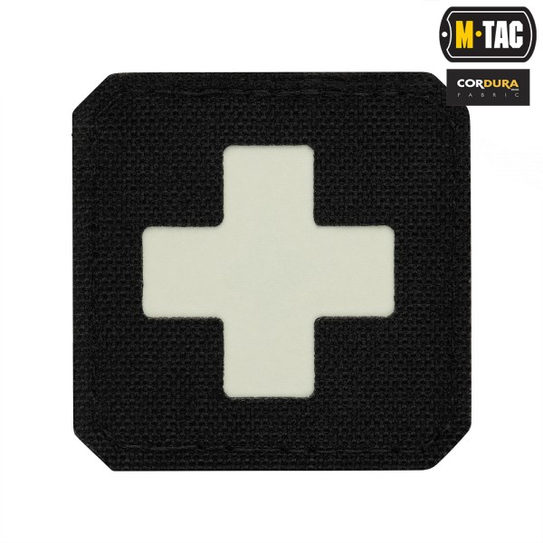 M-Tac naszywka Medic Cross Laser Cut Black/GID 