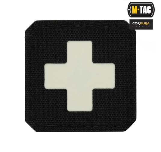 M-Tac naszywka Medic Cross Laser Cut Black/GID 