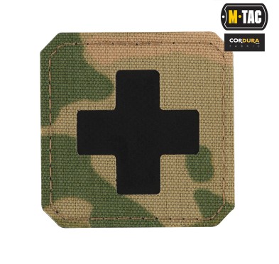 M-Tac naszywka Medic Cross Laser Cut Multicam/Black 