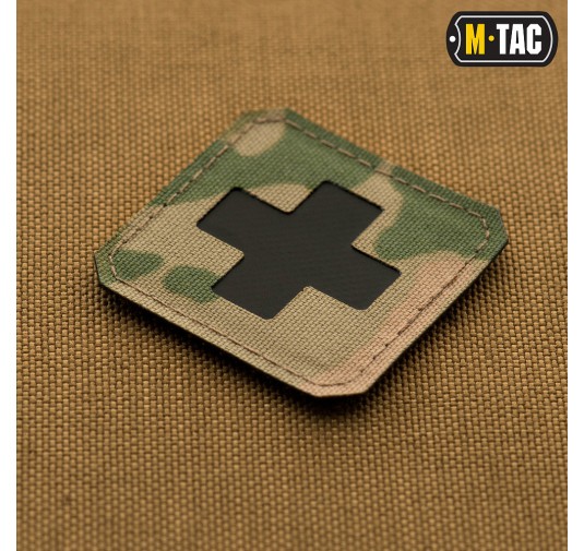 M-Tac naszywka Medic Cross Laser Cut Multicam/Black 