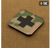 M-Tac naszywka Medic Cross Laser Cut Multicam/Black 