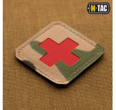 M-Tac naszywka Medic Cross Laser Cut Multicam/Red 