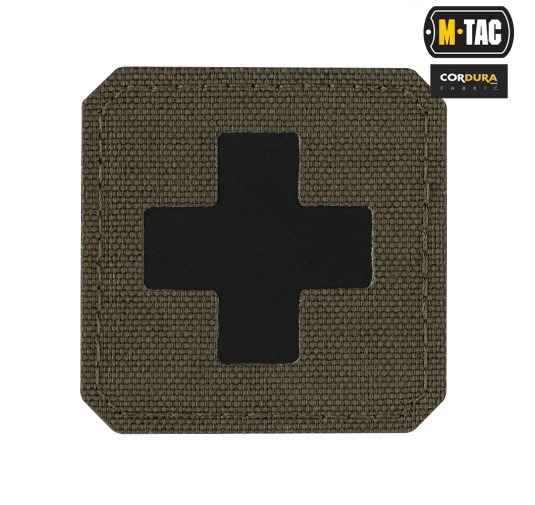 M-Tac naszywka Medic Cross Laser Cut Ranger Green/Black 