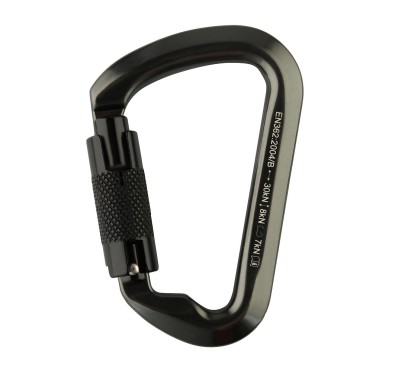 M-tac karabinek 10 cm z sprzęgającym key lock Black 