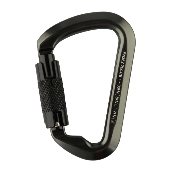 M-tac karabinek 10 cm z sprzęgającym key lock Black 