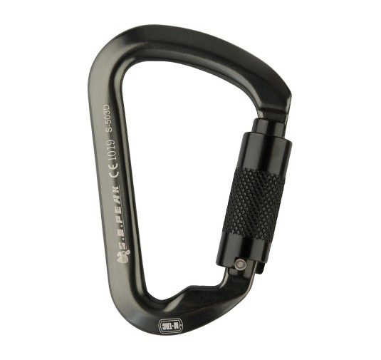 M-tac karabinek 10 cm z sprzęgającym key lock Black 