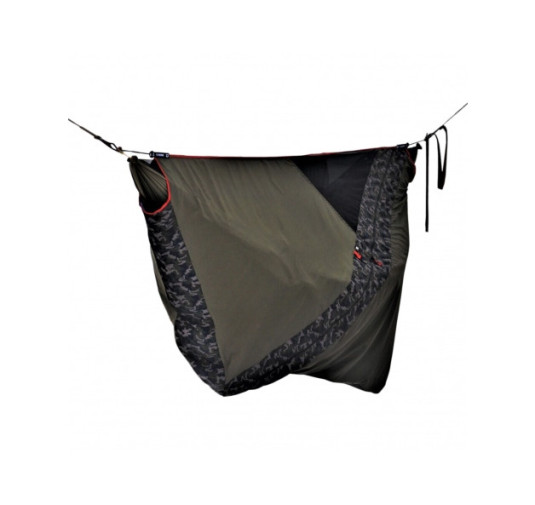 Wygodny hamak Kokon Flyhamak - lekki, ciemnozielony (60 znaków)