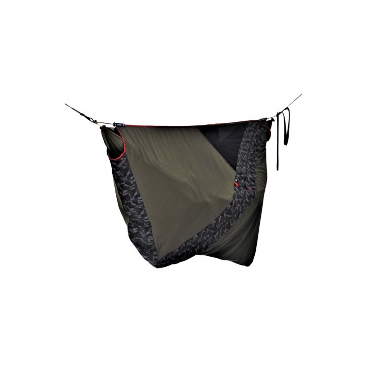 Wygodny hamak Kokon Flyhamak - lekki, ciemnozielony (60 znaków)