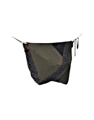 Wygodny hamak Kokon Flyhamak - lekki, ciemnozielony (60 znaków)