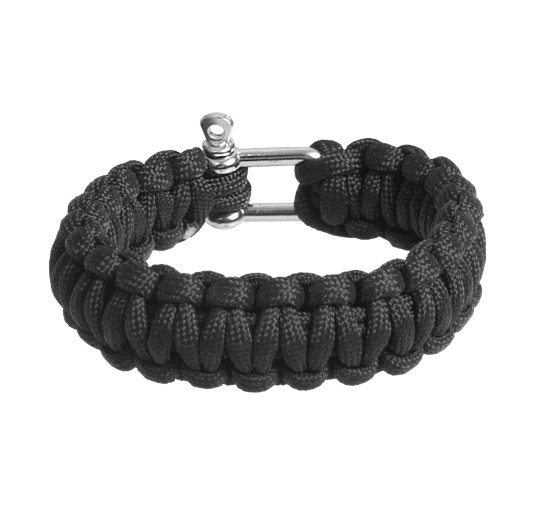 Bransoletka BCB paracord czarna