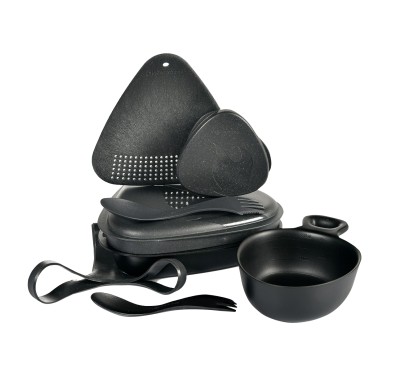 Najlepszy zestaw do jedzenia na świeżym powietrzu: Menażka Light My Fire Outdoor MealKit Bio slatyblack