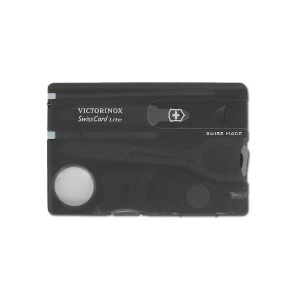 Victorinox - Swiss Card - Lite - Przezroczysty Czarny - 0.7333.T3