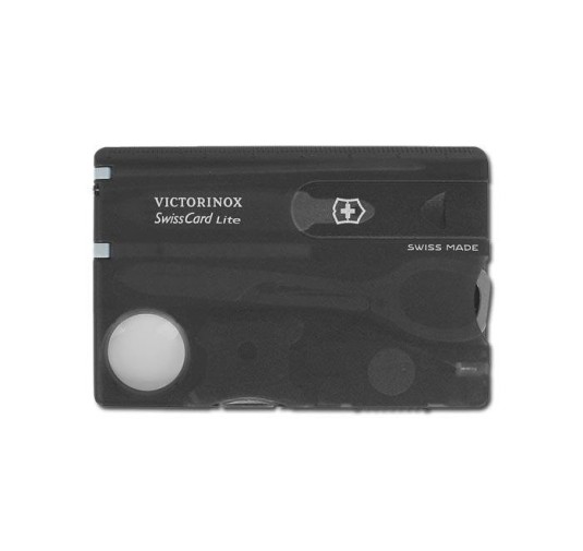 Victorinox - Swiss Card - Lite - Przezroczysty Czarny - 0.7333.T3