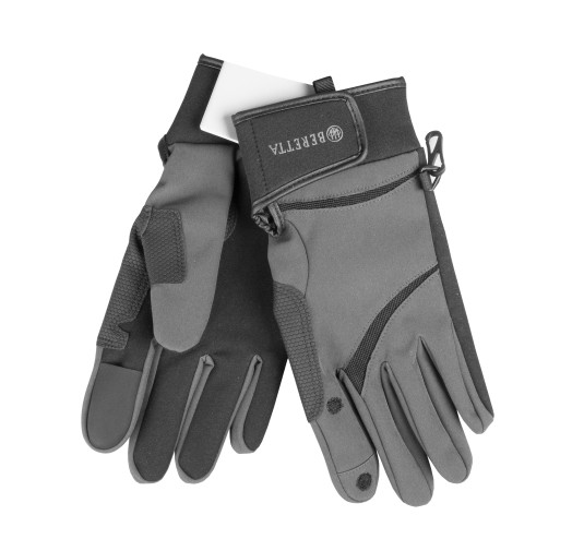 Rękawiczki Beretta Wind Pro Shooting Gloves czarno/szare XL