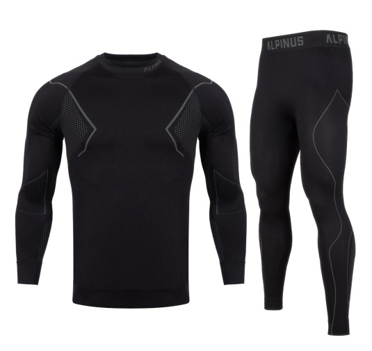 Bielizna męska Alpinus Termoaktywna Active Base Layer Set czarna S