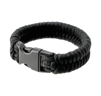 Bransoletka Paracord EDCX Fish black S