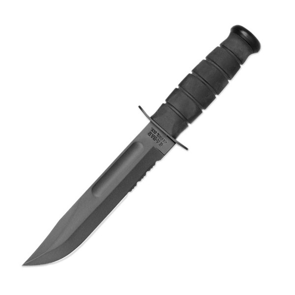 Ka-Bar 1214 - Black Serrated - GFN Sheath