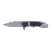 Smith&Wesson - Nóż składany Drop Point Silver/Black Handle - 1084306