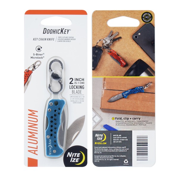 Nite Ize - DoohicKey Key Chain Knife - Niebieski - KMTK-03-R7