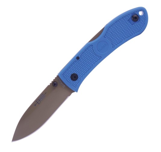 Ka-Bar 4062D2 - Nóż składany Dozier Folding Hunter - Niebieski