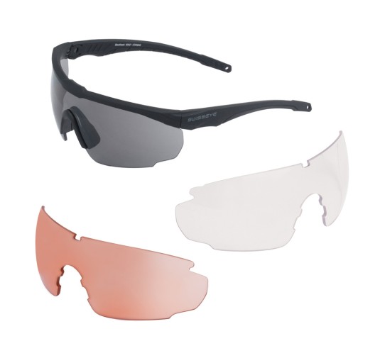 SwissEye - Okulary balistyczne Blackhawk - Czarne oprawki - 40421