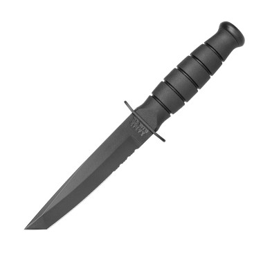 Ka-Bar 1255 - Short Tanto Black Serrated