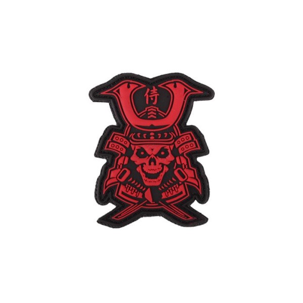 101 Inc. - Naszywka 3D - Samurai Skull - Czerwony