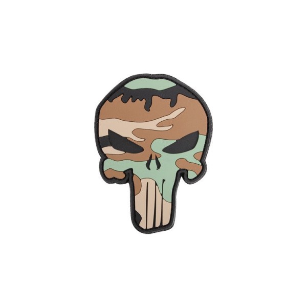 101 Inc. - Naszywka 3D - Punisher - Woodland - 444130-5289