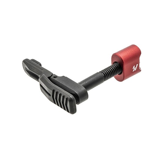 Strike Industries - Obustronny zwalniacz magazynka AR-15 - Czerwony - SI-AR-AMBI-MR-RED