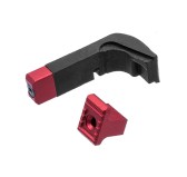 Strike Industries - Powiększony zwalniacz magazynka do Glock Gen 1/2/3 - Red - SI-G3-MagRelease-RED