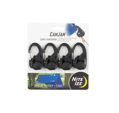 Nite Ize - Regulowana klamra biwakowa CamJam® Cord Tightener - 4 sztuki - NCJ-01-4R3