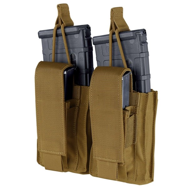 Condor - Ładownica Kangaroo Mag Pouch Gen II na magazynek AR-15 i pistoletowy - Podwójna - Coyote Brown - 191232-498