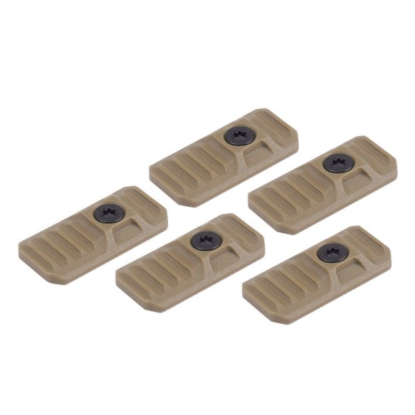 Strike Industries - Zaślepki LINK Cover do M-LOK / KeyMod - 5 szt. - FDE - SI-LINK-COVER-FDE