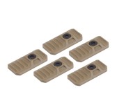 Strike Industries - Zaślepki LINK Cover do M-LOK / KeyMod - 5 szt. - FDE - SI-LINK-COVER-FDE