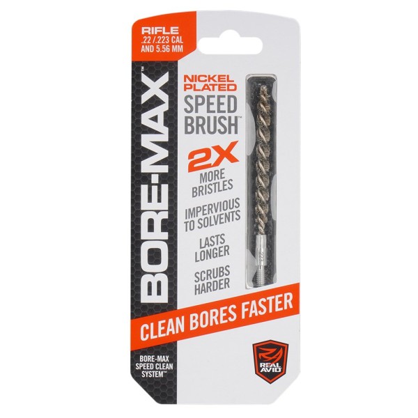 Real Avid - Szczotka do czyszczenia broni Bore-Max Speed Brush - .22/.223/5,56 mm - AVBMSB223