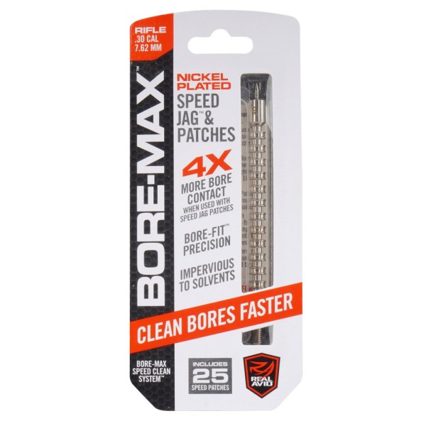 Real Avid - Przecierak do broni z uchwytem Bore-Max Speed Jag - .30/7,62 mm - AVBMJAG30