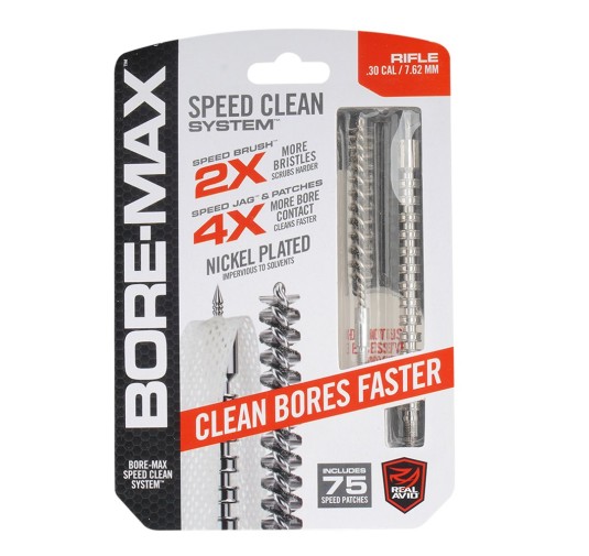 Real Avid - Zestaw do czyszczenia broni Bore Max Speed Clean System - .30/.308/7.62 mm - AVBMSET30