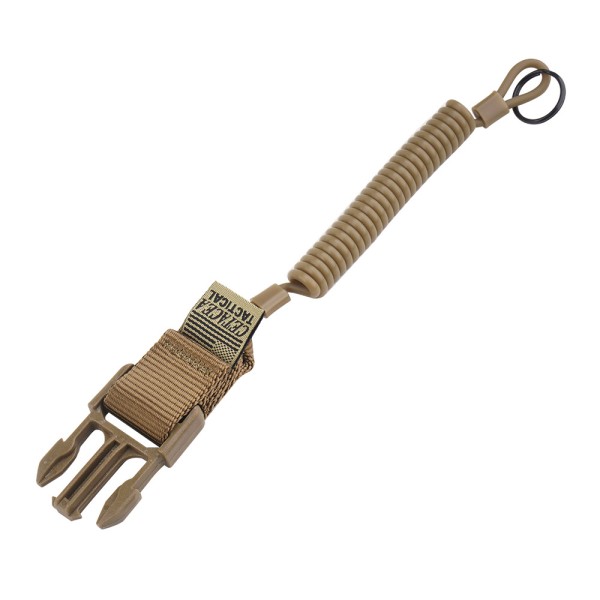 Cetacea Tactical - Smycz do broni QR z klamrą męską - Coyote Brown - TA-QRMC-COY