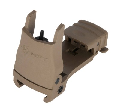 MFT - Celownik muszka Back Up Polymer Flip Up Front Sight - Scorched Dark Earth - BUPSWF-SDE